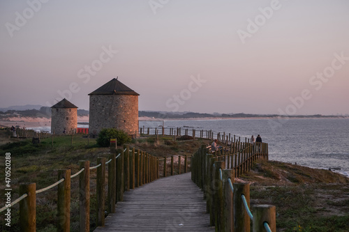Old Windmills Park on the Seashore - Apúlia, Esposende, Portugal photo