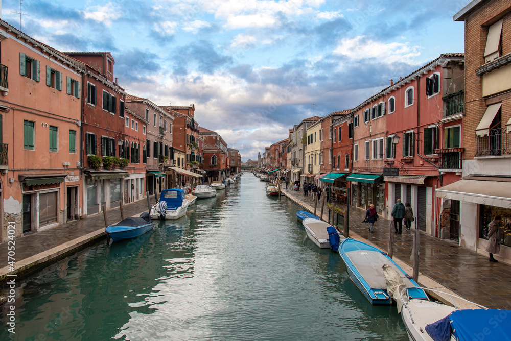 Rio dei Vetrai on Murano Island, District of Venice