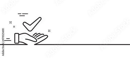 Dermatologically tested line icon. Organic approved sign. No synthetic symbol. Minimal line illustration background. Dermatologically tested line icon pattern banner. Vector