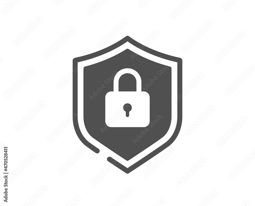Shield icon. Privacy secure sign. Safe defense symbol. Classic flat style. Quality design element. Simple shield icon. Vector Shield icon. Privacy secure sign. Safe defense symbol. Classic flat style. Quality design element. Simple shield icon. Vector
