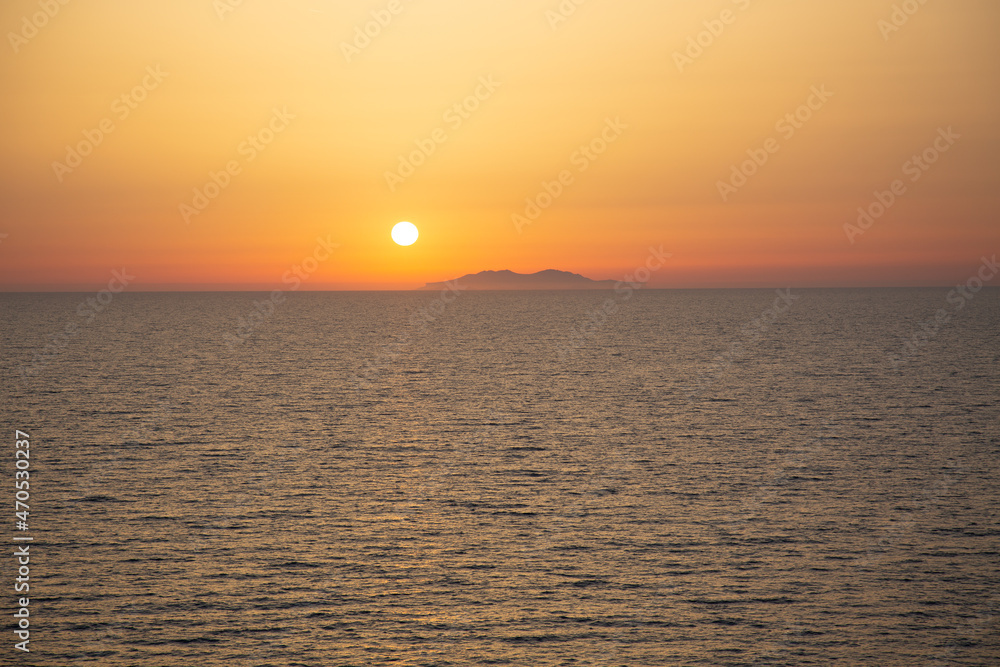 Sunset on the Mediterranean Sea
