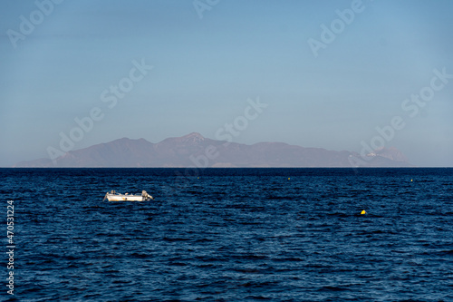 Lonely Aegean boat