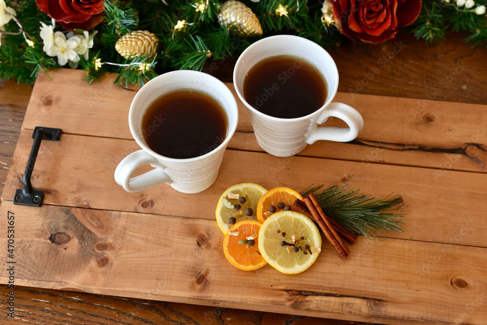Christmas and New Year's holiday mixed drinks for celebrating the winter season. Restaurant bar drinks made at home party background. Christmas and New Year's holiday mixed drinks for celebrating the winter season. Restaurant bar drinks made at home party background.