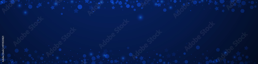 Magic stars sparse Christmas background. Subtle fl