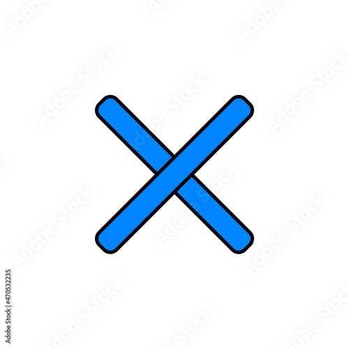 blue icon button 