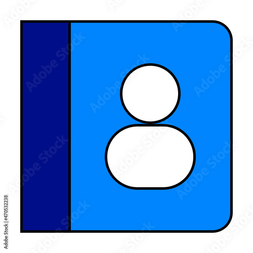 blue icon button 