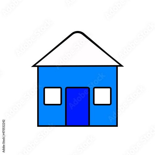 blue icon button 