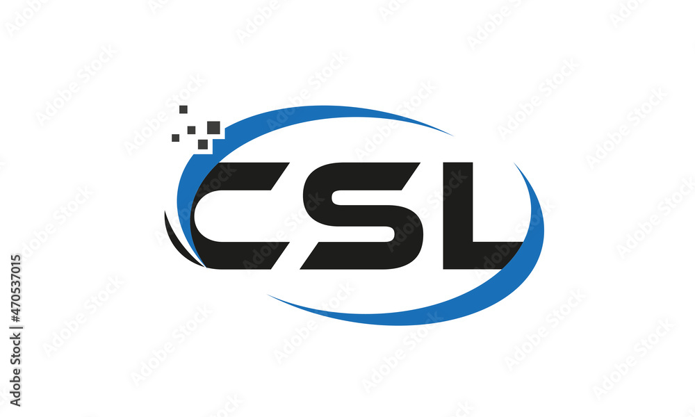 dots or points letter CSL technology logo designs concept vector Template Element dots or points letter CSL technology logo designs concept vector Template Element