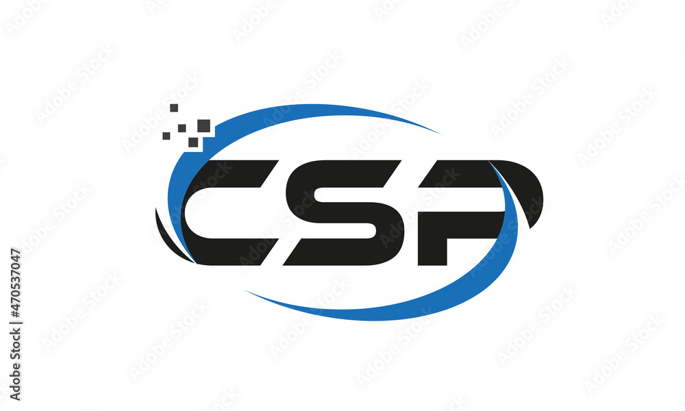 dots or points letter CSP technology logo designs concept vector ...