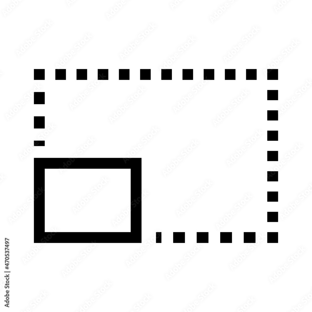 Photo Size Select Icon Vector Photo Size Select Icon Vector