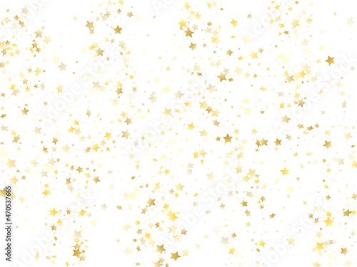 Magic gold sparkle texture vector star background.