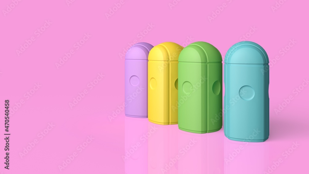Garbage, litter, rubbish, trash, concept 3d illustration Garbage, litter, rubbish, trash, concept 3d illustration