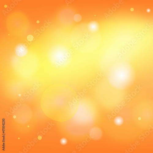 Soft orange bokeh background with blurring effect