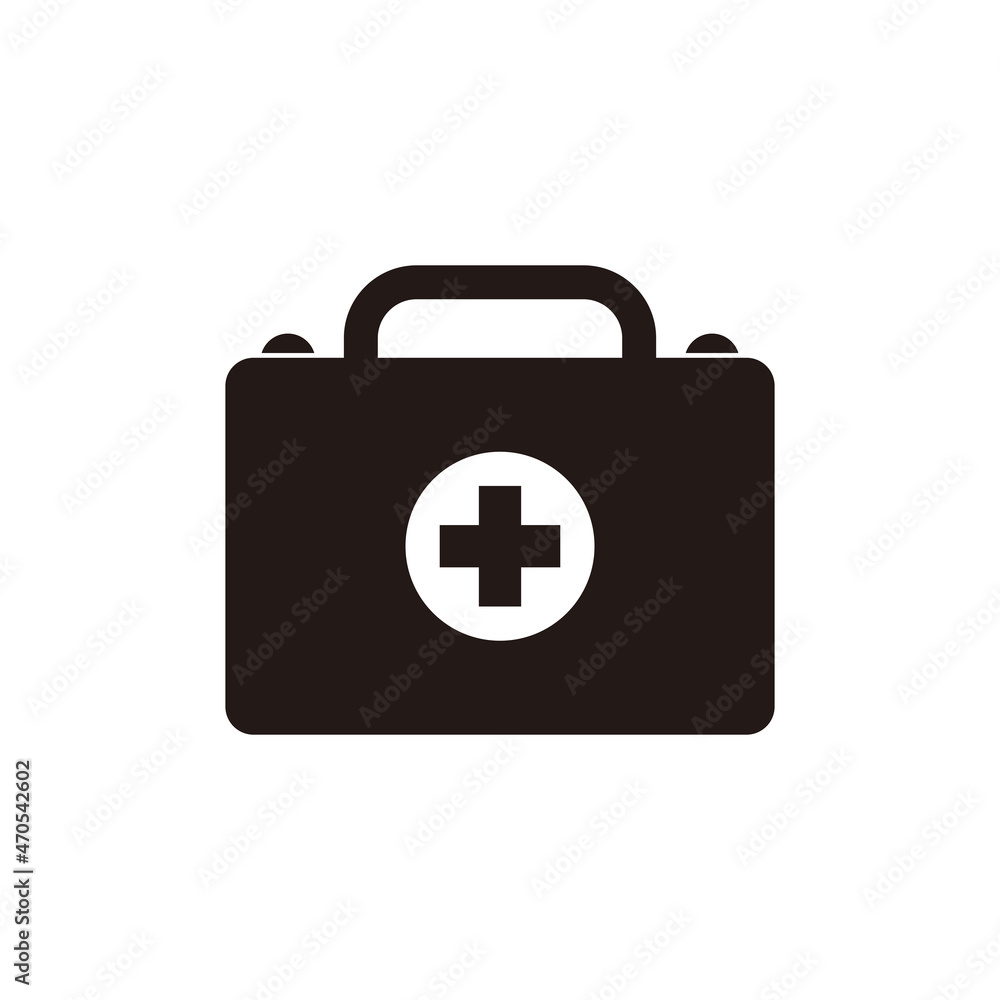 First aid kit icon vector. Medical bag for health symbol First aid kit icon vector. Medical bag for health symbol