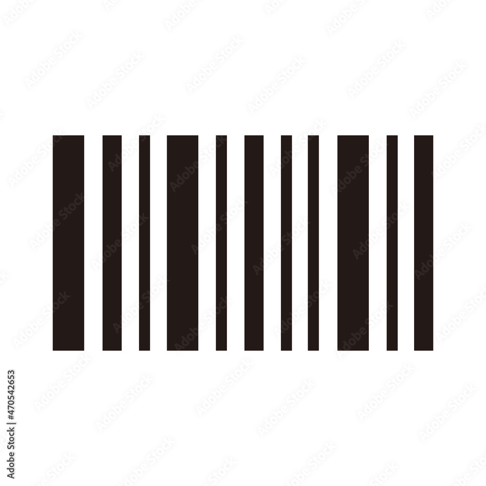 Barcode icon vector illustration sign Barcode icon vector illustration sign