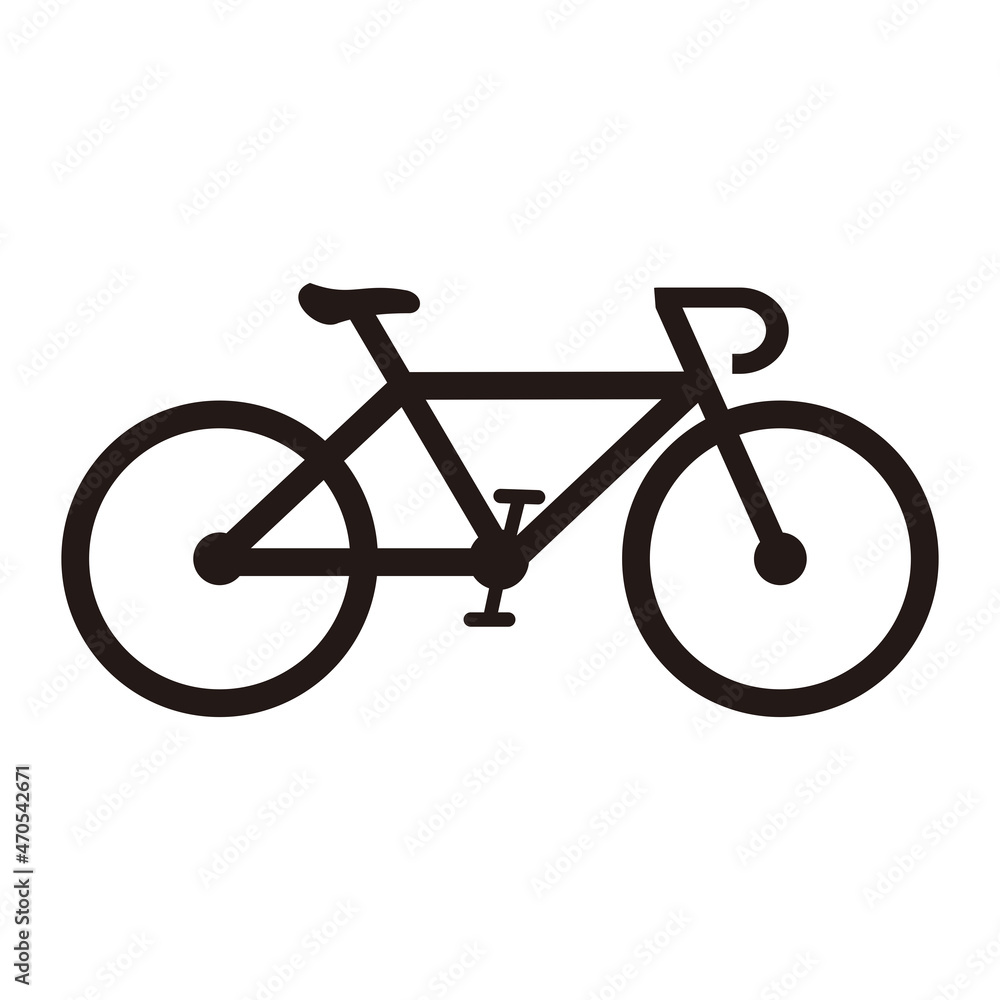 Obraz premium Bicycle icon vector illustration symbol