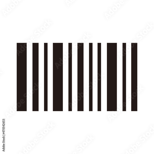 Barcode icon vector illustration sign