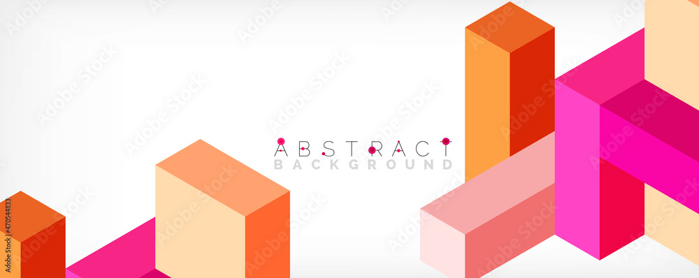 Abstract background. 3d cubes, cubic elements and blocks. Techno or business concept for wallpaper, banner, background, landing page Abstract background. 3d cubes, cubic elements and blocks. Techno or business concept for wallpaper, banner, background, landing page