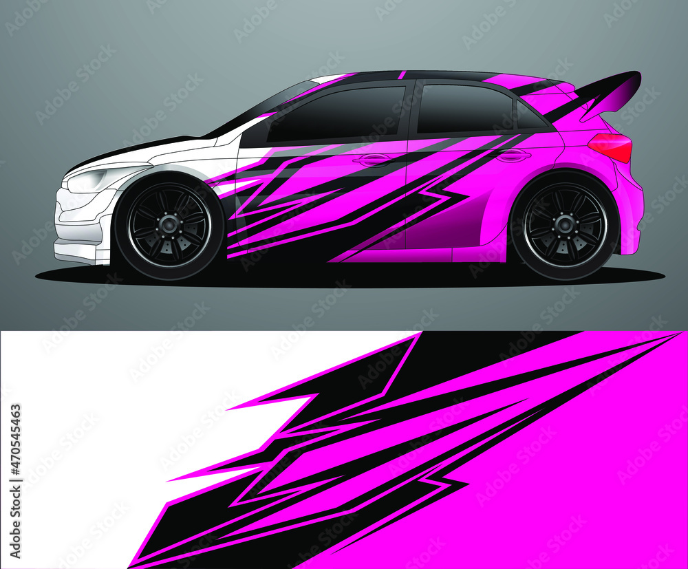 Rally car decal graphic wrap vector, abstract background Rally car decal graphic wrap vector, abstract background