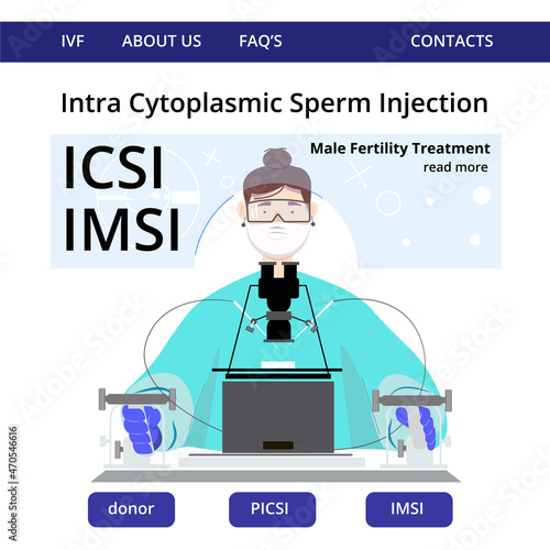 Doctor in process ICSI - part of IVF treatment