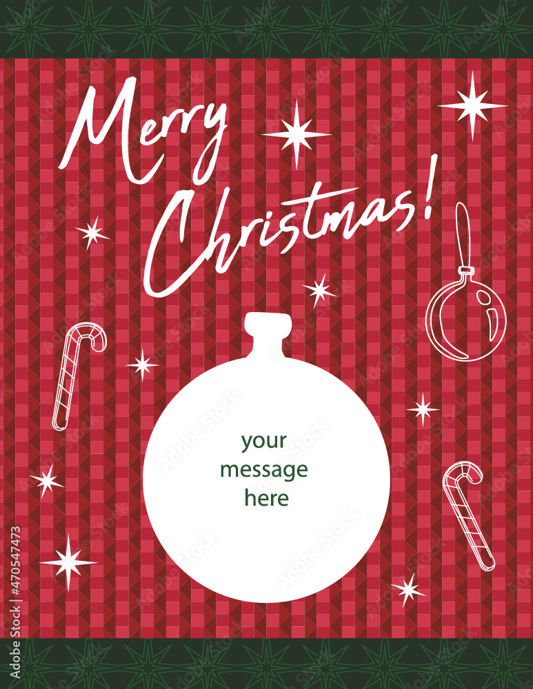 Merry Christmas Card and template