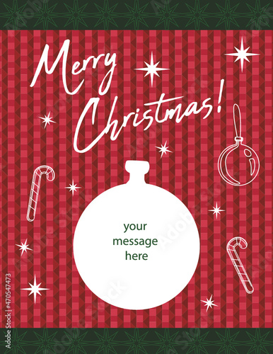 Merry Christmas Card and template