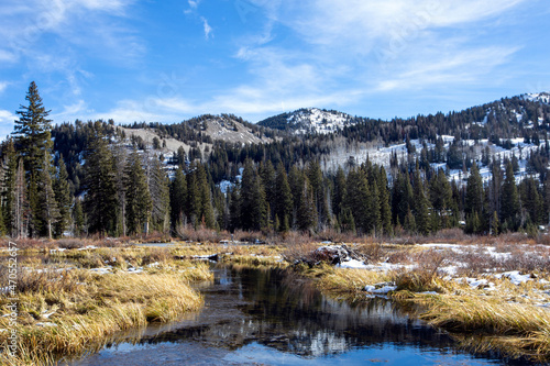 Silver Lake trail with snow and ice © ACpics