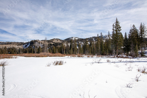 Silver Lake trail with snow and ice © ACpics