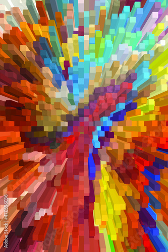 Abstract block colorful background