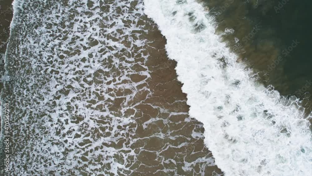 Breaking waves static top-down view. Breaking waves static top-down view.