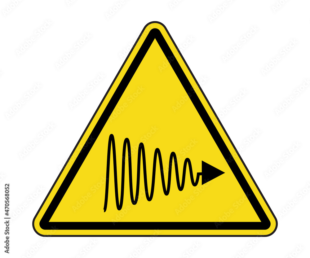 Ultraviolet (UV) Light Warning Label. International UV Light Hazard