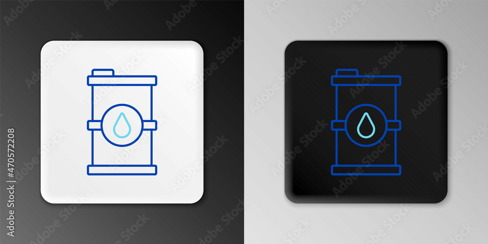 Line Bio fuel barrel icon isolated on grey background. Eco bio and canister. Green environment and recycle. Colorful outline concept. Vector Line Bio fuel barrel icon isolated on grey background. Eco bio and canister. Green environment and recycle. Colorful outline concept. Vector