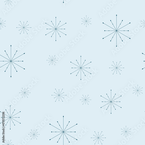 Seamless winter pattern with snowflakes. Wallpaper  textiles  texture  wrapping paper.