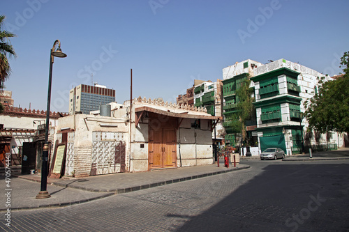 The vintage house in Al-balad district, Jeddah, Saudi Arabia photo