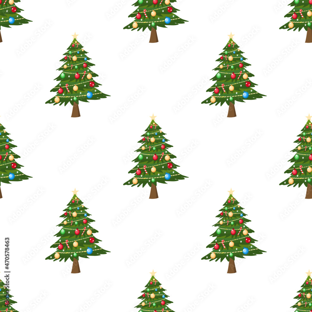 Christmas seamless pattern, Winter pattern with snowflakes, Creative for texture for fabric, wrapping, textile, wallpaper, apparel. Vector illustration background. New year.