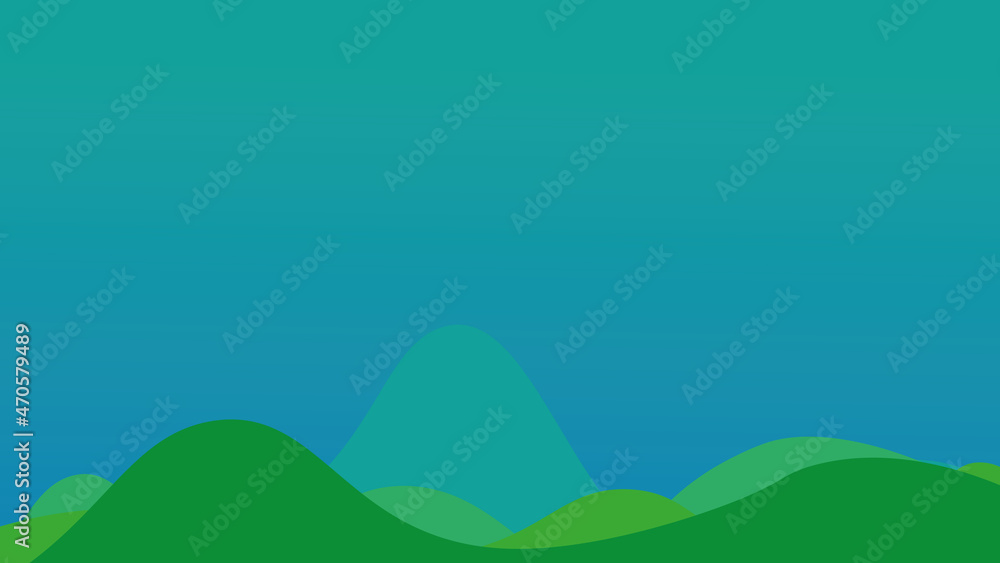 mountain landscape with pen tool and gradient background with blue and green color for desktop or banner backgorun wallpaper mountain landscape with pen tool and gradient background with blue and green color for desktop or banner backgorun wallpaper
