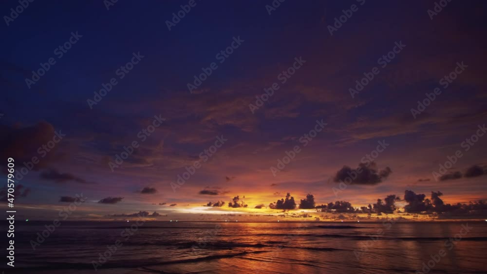Phuket Thailand. Beautiful tropical beach with sunset sky. Beautiful Phuket beach is famous tourist destination at Andaman sea summer concept. Phuket Thailand. Beautiful tropical beach with sunset sky. Beautiful Phuket beach is famous tourist destination at Andaman sea summer concept.