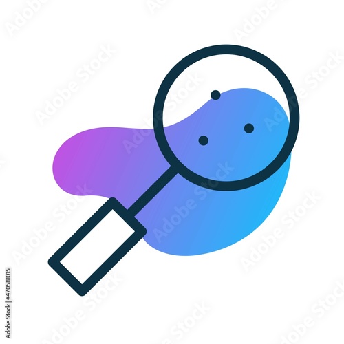 Skimmer Line Bubble Gradient Vector Icon Design