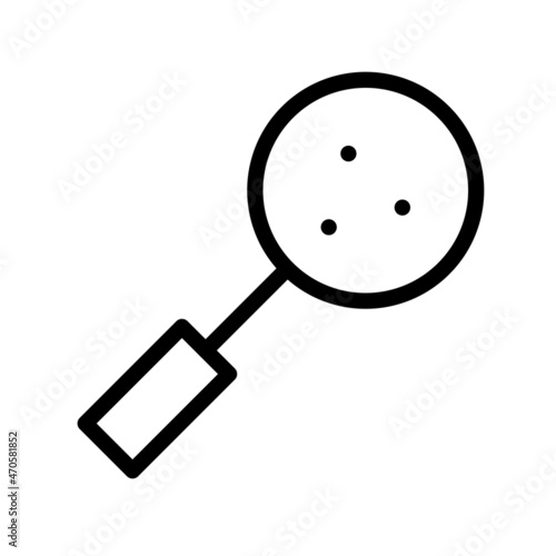 Skimmer Line Vector Icon Design