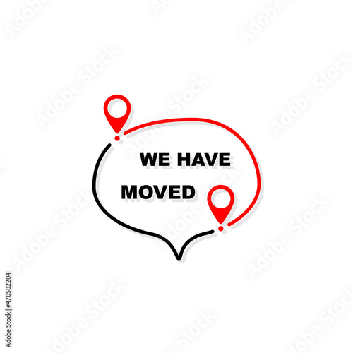 We have moved simple illustration