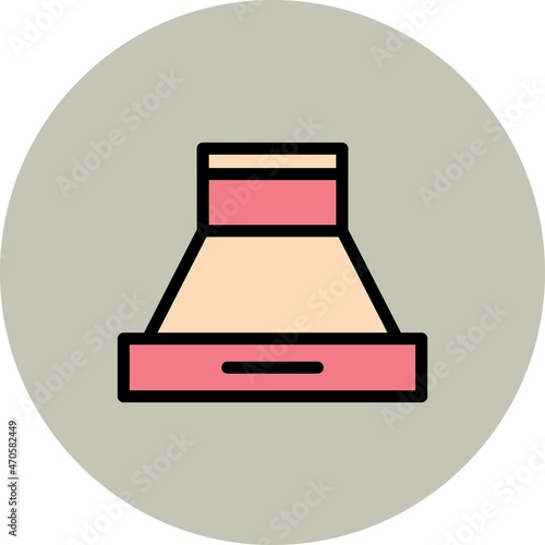  Hood Line Filled Circle Vector Icon Design