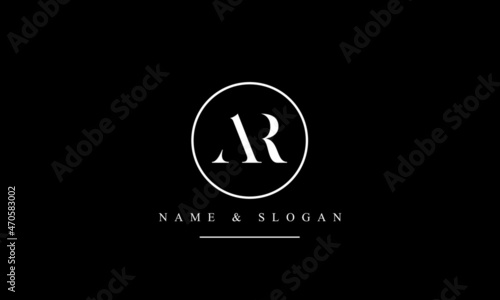 RA, AR, R, A abstract letters logo monogram