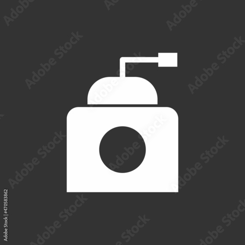 Coffee Maker Glyph Inverted Vector Icon Design