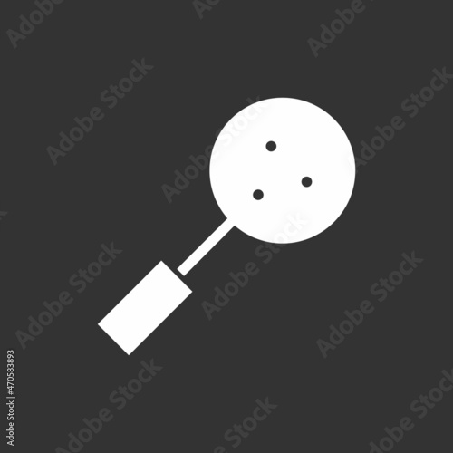 Skimmer Glyph Inverted Vector Icon Design