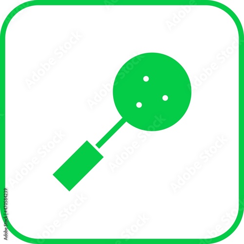 Skimmer Glyph Round Corner Vector Icon Design