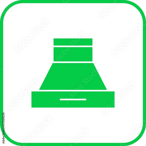 Hood Glyph Round Corner Vector Icon Design