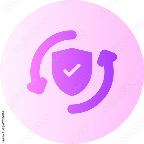 activate shield gradient icon