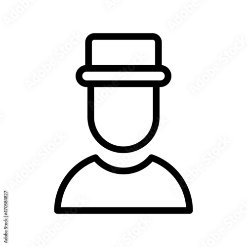  Actor Line Vector Icon Design