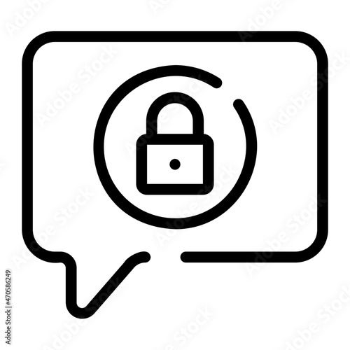 private chat line icon