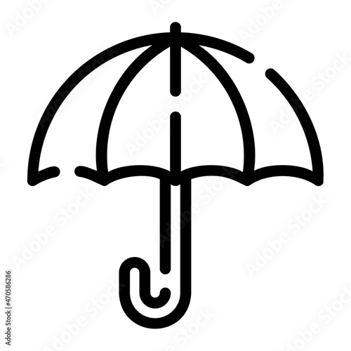 umbrella line icon